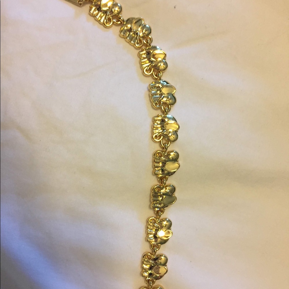 Lilly Pulitzer gold elephant bracelet